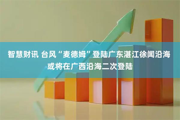 智慧财讯 台风“麦德姆”登陆广东湛江徐闻沿海 或将在广西沿海二次登陆